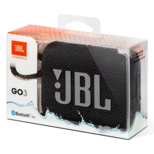 Caixa De Som Portátil JBL Go3, Bluetooth, Preta