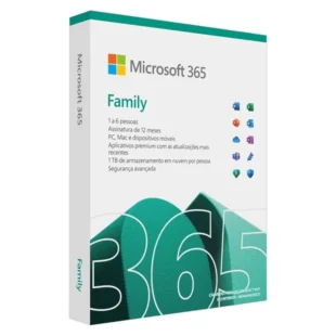 Microsoft 365 Family, Mídia Física, 12 Meses