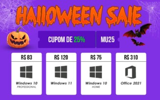 Promoção de Halloween: ofertas incluem Windows 10/11 Pro por apenas R$83,00