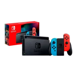 Console Nintendo Switch, 32GB, Joy-Con Neon Blue e Neon Red