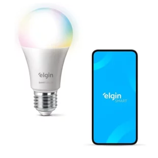 Lâmpada Inteligente Smart Color 10W Elgin, RGB, Wi-Fi, Alexa