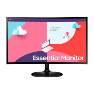 Monitor Samsung 24", Curvo, FHD, Série S36C, Preto
